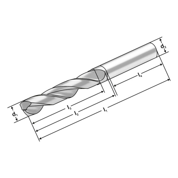 VHM Bohrer 3XD | 12.75 mm 140° | 12.75 mm x 14 mm