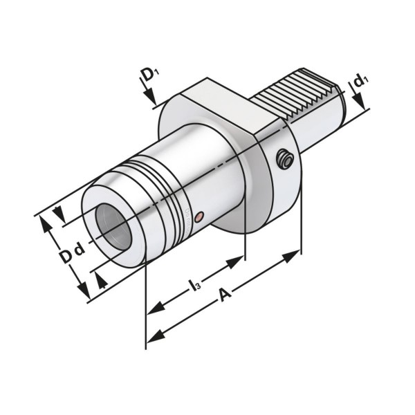 Hydro-Dehnspannfutter VDI 50-18-95 DIN 69880 (ISO 10889)