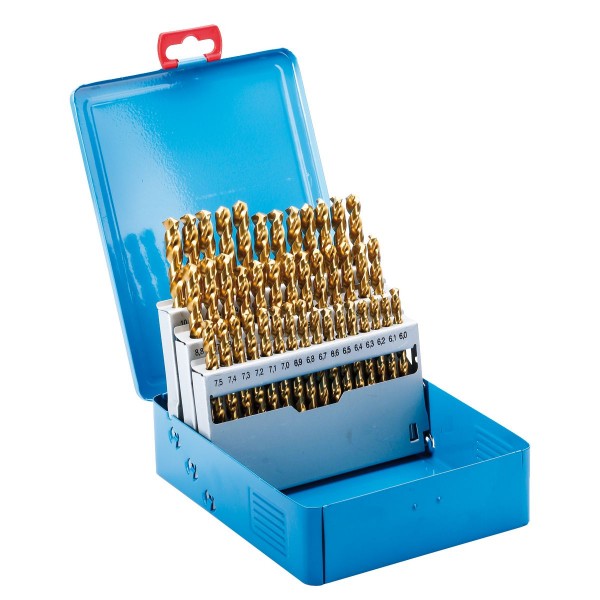 HSSE-Spiralbohrer-Satz 50 Stück 1,0 - 5,9 mm | 0,1 mm steigend